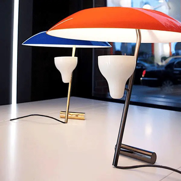 Flos 548, kul bordlampe fra Sarfatti