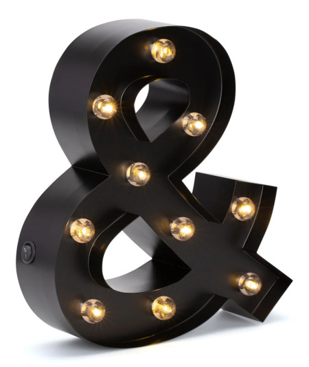 barnerom lampe, bokstav
