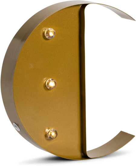 petite deco bokstavlampe, c
